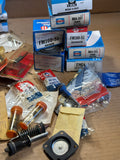 Standard and Hygrade carburetor parts lot diaphragms needle and seat 30+ pieces