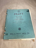 1943 Pratt Tapered Roller Bearings service replacement catalog
