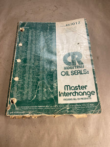 1979 CR Oil Seals Master Interchange catalog