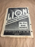 1945 Lion Auto Parts Jobbers Net Price List