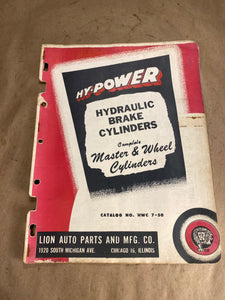 1950 Lion Automotive Hy-Power Brake Cylinder catalog