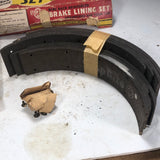 1949 Ford 6 and V8 brake lining kit with rivets NORS