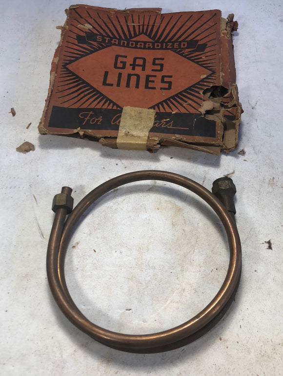 1929-1930 Chevrolet fuel pump to carb gas line copper 27 1/2”
