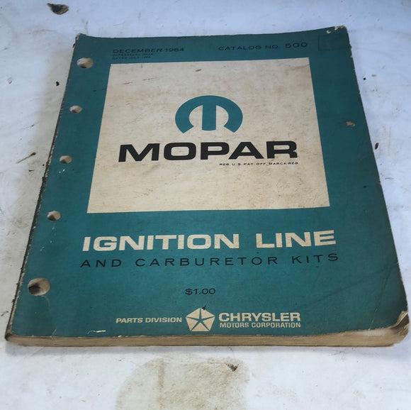 1964 Mopar Ignition Line and Carburetor Kits catalog 1950-1964