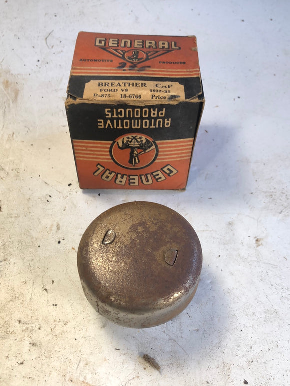 1932-1935 Ford V8 flathead oil cap breather 18-6766 NORS