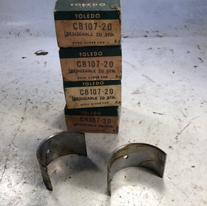 1941-1942 Pontiac Torpedo Six connecting rod bearings .020 NORS CB107