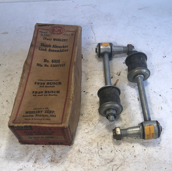 1939-1940 Buick shock absorber link assembly pair NORS