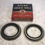 1958-1962 Lincoln Mercury passenger front wheel grease seals pair NOS Atlas 7618