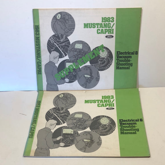 1983 Ford Mustang Capri Electrical and Vacuum Troubleshooting Manual
