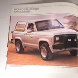 1988 Ford Bronco II dealer sales brochure