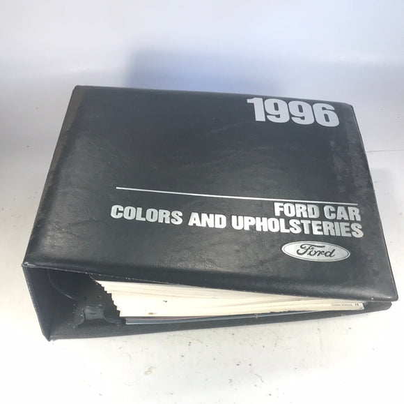 1996 Ford Car Color & Upholstery Album dealer only