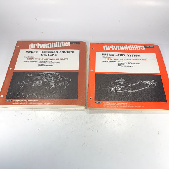 1973 Ford Driveability Diagnosis booklet two volumes CTP-1974-2