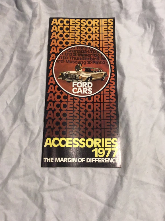 1977 Ford Cars Accessories sales brochure
