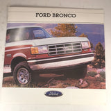 1988 Ford Bronco dealer sales brochure