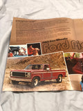1980 Free Wheelin’ Fords sales brochure Bronco Courier F100