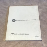 1982 Car Shop Manual Supplement Granada Cougar 2.3L propane engine