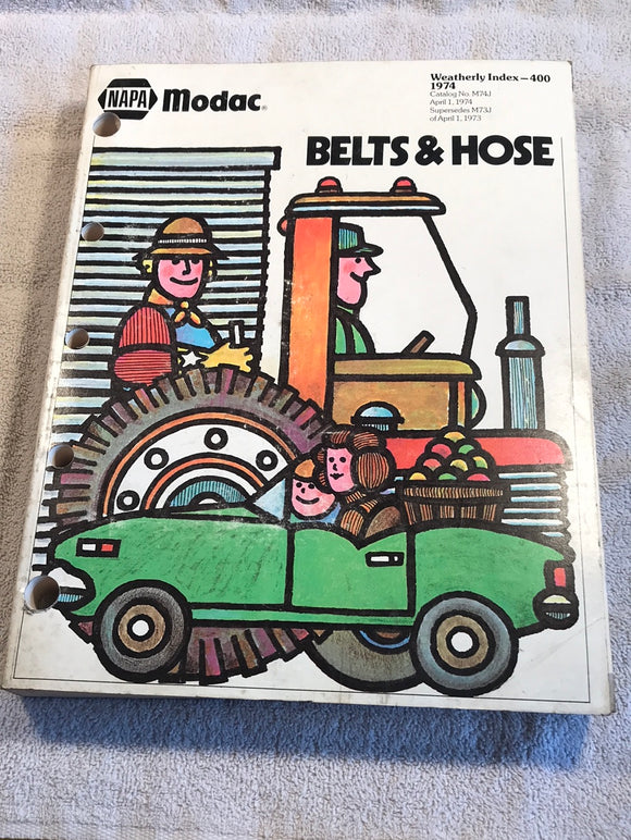 1974 Napa Modac Belts and Hose catalog