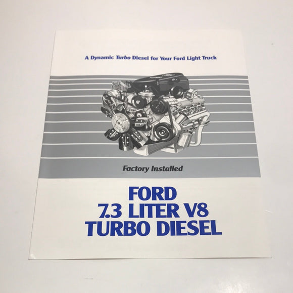 1994 Ford 7.3 Liter Turbo Diesel dealer sales brochure
