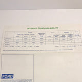 1979 Ford Truck Exterior Color Selections brochure