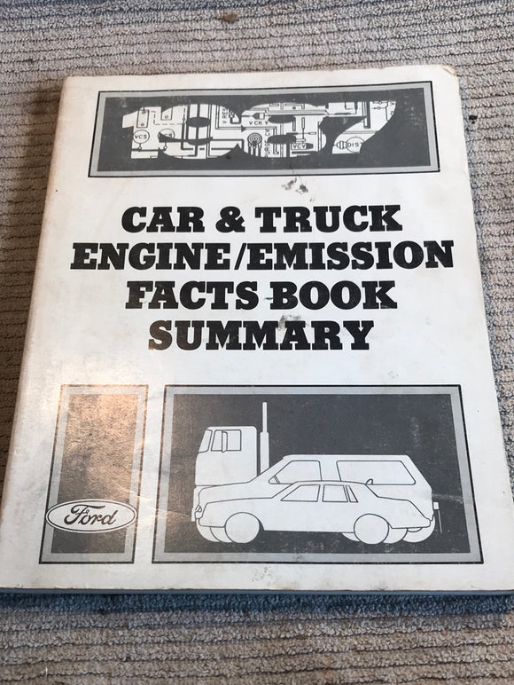 1987 Ford Car and Truck Engine/Emission Facts Book