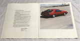 1984 Ford Mustang SVO dealer sales brochure