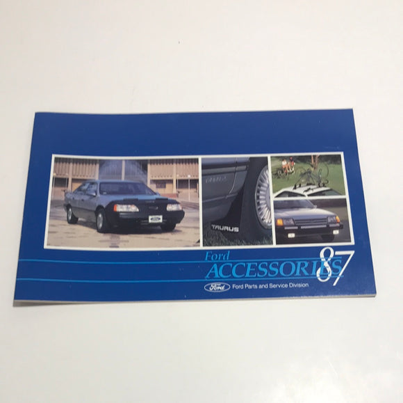 1987 Ford Accessories for All Ford Cars sales brochure
