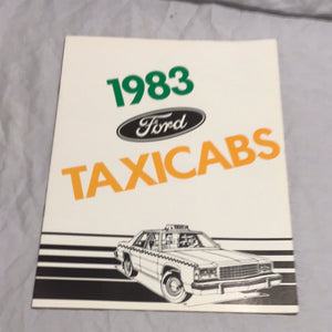 1983 Ford Taxicabs dealer sales brochure