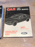 1987 Ford Car Continental Mark VII Cougar Mustang Volume B