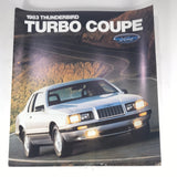 1983 Ford Thunderbird Turbo Coupe dealer sales brochure