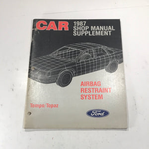 1987 Ford Car Shop Manual Supplement