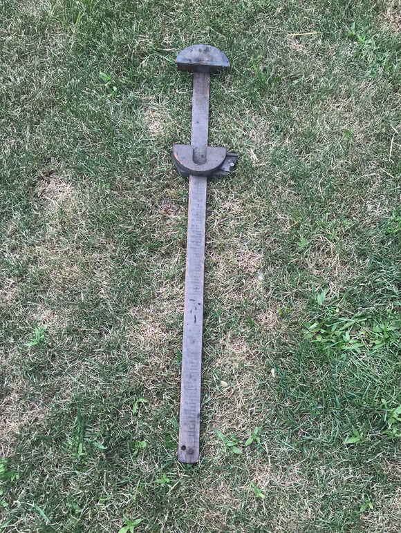 Vintage wood Gates V-belt length finder