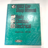 1982 Car Shop Manual Body Chassis Electrical Escort EXP