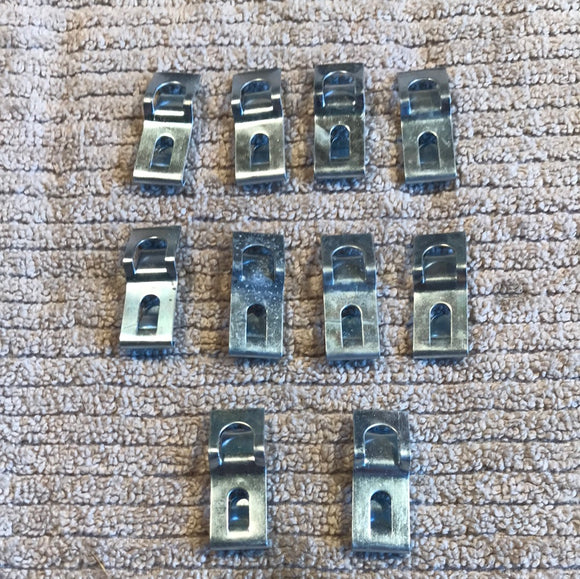 Vintage Ford retainer clips 1 1/2” x 1/2” x10