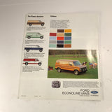 1978 Ford Econoline dealer sales brochure