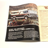 1983 Ford Recreation Vehicles big truck dealer sales brochure