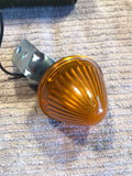 Vintage round teardrop amber clearance light Peterson 110