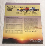 1980 Ford L-Line 800-9000 Series dealer sales brochure