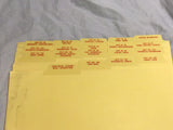 Vintage FORD counter book parts catalog section dividers Section 10-600