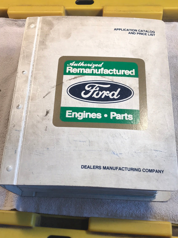 1992 Ford Dealers Manufacturing Reman parts catalog