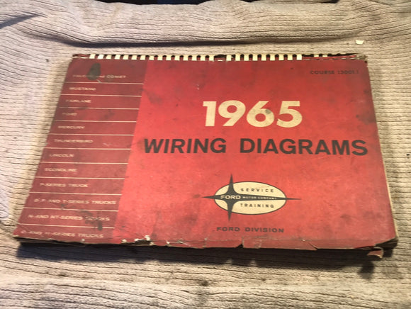 1965 Ford wiring diagrams service training book all models