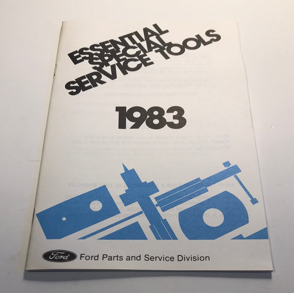 1983 Ford Essential Special Service Tools 1983 catalog
