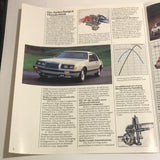 1984 Ford Thunderbird Turbo Coupe sales brochure