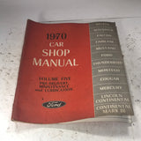 1970 Ford Car Shop Manual Volume 5 Predelivery Maintenance Lubrication