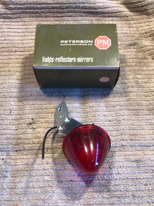 Vintage round teardrop red clearance light Peterson 110