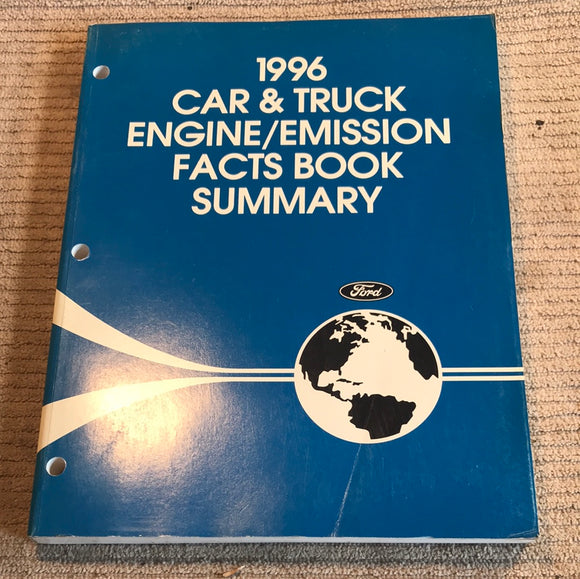 1996 Car and Truck Engine/Emission Facts Book Summary