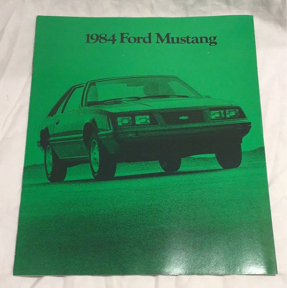 1984 Ford Mustang dealer sales brochure