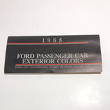 1985 Ford Passenger Cars Exterior Color Selections Brochure