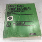 1980 Ford Car Shop Manual Engine Diagnosis Emissions  all passenger car models