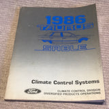 1986 Ford Taurus Sable Climate Control Shop Manual