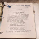 1982-1983 Ford Sales Managers Training Material Organizer